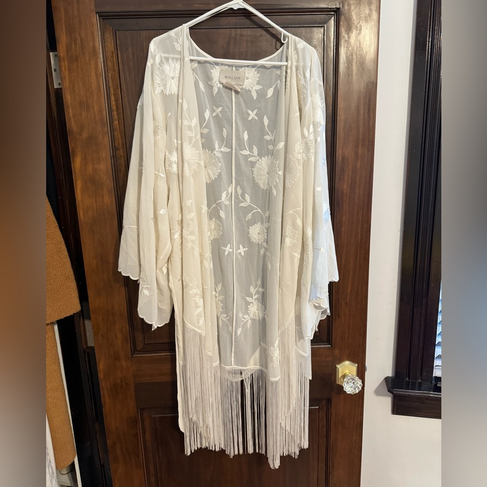 Bridal fringe robe
